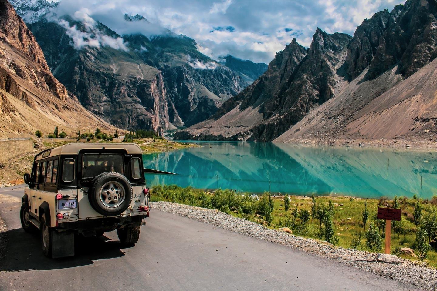 Mountain scenery in Hunza Valley, northern Pakistan
